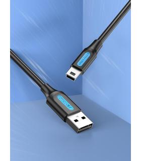 Vention Cable USB 2.0 COMBD  USB Macho - MiniUSB Macho  50cm  Negro
