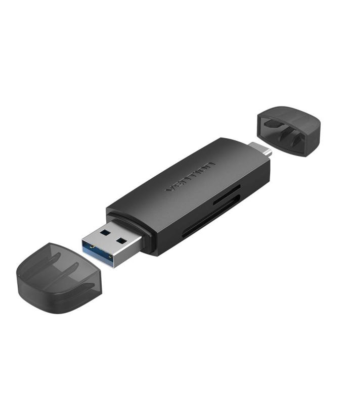 Vention Lector de Tarjetas Externo CLKB0  USB 3.0 y USB Tipo-C
