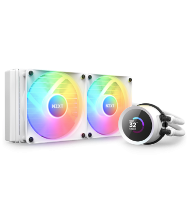 NZXT Kraken 240 RGB Procesador Sistema de refrigeracin lquida todo en uno 12 cm Blanco 1 pieza(s)