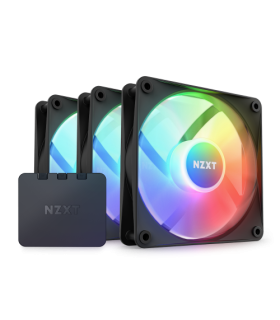 NZXT F120 RGB Core Triple Pack Carcasa del ordenador Ventilador 12 cm Negro 3 pieza(s)