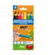 ESTUCHE LAPICES TRIANGULARES MULTISUPERFICIE BLISTER 6UDS BIC 515220
