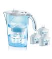 Pack Jarra Filtrante Laica Stream Line/ 2.3L/ Blanca/ Jarra + 3 Filtros BI-FLUX