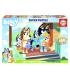 CAJA PUZZLE MADERA BLUEY 100 PIEZAS  EDUCA BORRAS 19967 EDUCA 19967