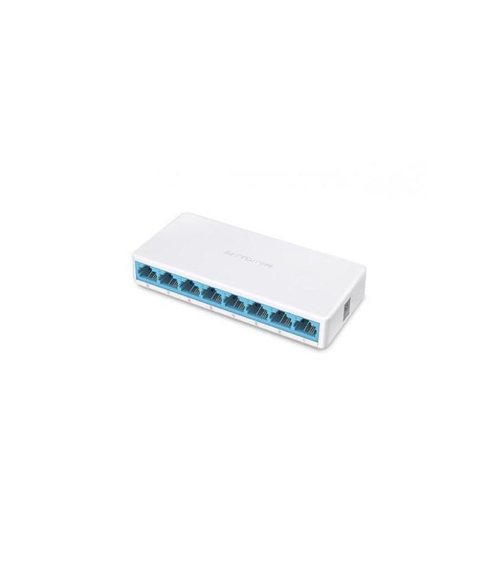 Mercusys MS108 switch Gestionado Fast Ethernet (10/100) Blanco