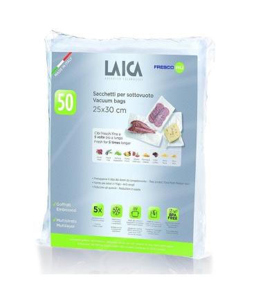 Bolsa para envasar al vaco Laica VT3510/ 25 x 30cm/ 50 bolsas