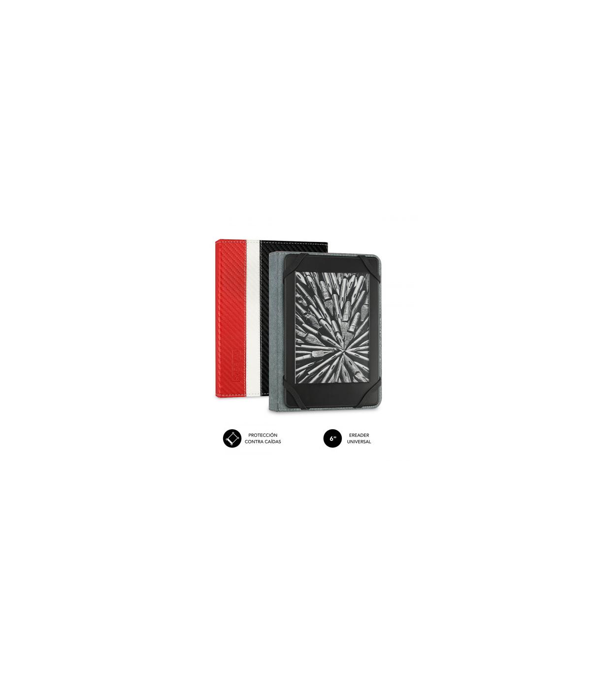 SUBBLIM Funda Libro Electrnico Clever Ebook Case 6\" Red