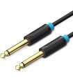 Cable Mono Vention BAABG/ Jack 6.5 Macho - Jack 6.5 Macho/ 1.5m/ Negro