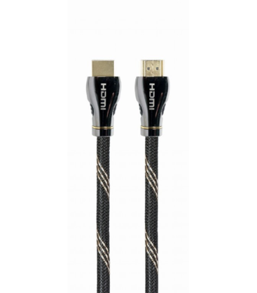 CABLE HDMI 2.1 8K 60HZ GEMBIRD CCBP-HDMI8K-3M PREMIUM TRENZADO ETHERNET 3M NEGRO