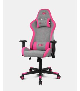 DRIFT DR90 PRO Silla para videojuegos de PC Asiento acolchado Gris, Rosa