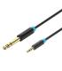 Vention Cable Estéreo BABBI  Jack 6.5 Macho - Jack 3.5 Macho  3m  Negro