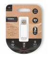 Pendrive 64GB Tech One Tech Basic USB 2.0/ Blanco