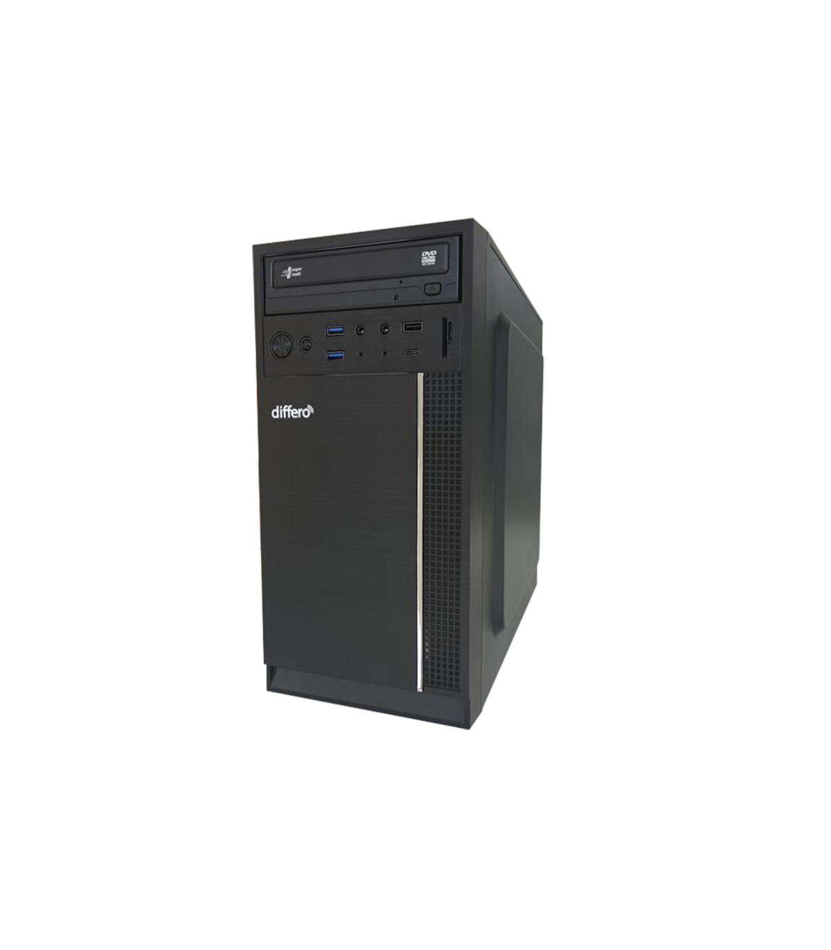 PC DIFFERO V15 I5 12400 8GB SSD 500 NVME DVD HPA3 USB-C TRASERO