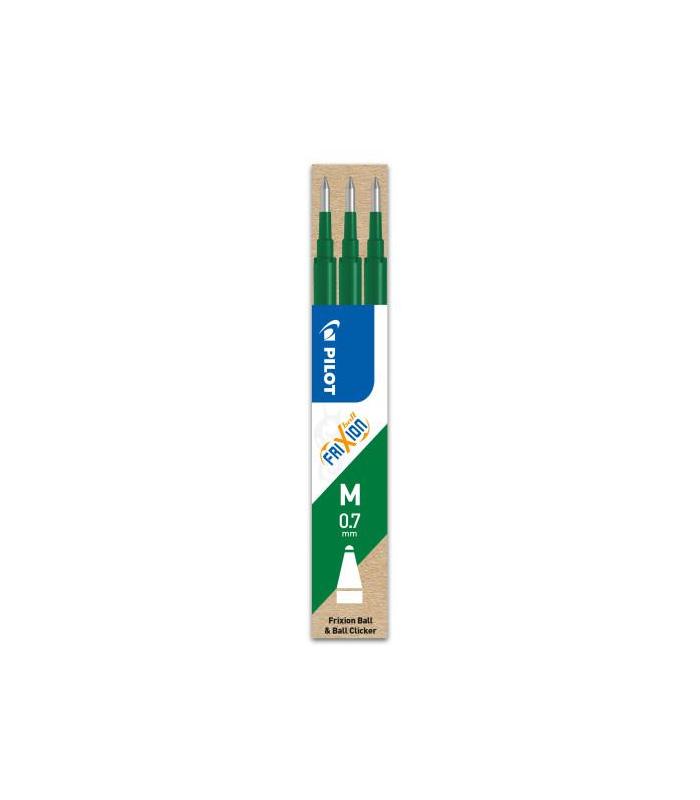 PACK 3 RECAMBIOS FRIXION VERDE PILOT BLS- FR7-V-S3