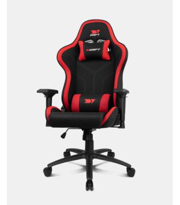 DRIFT DR110BR silla para videojuegos Butaca para jugar Asiento acolchado Negro, Rojo
