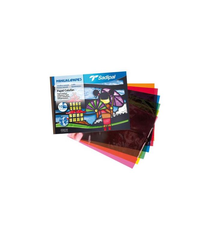 BLOC 10 HOJAS MANUALIDADES PAPEL TRANSPARENTE CELOFAN FABRIANO S0400006