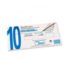 PAQUETES DE 10 SOBRES OPEN TAMAO 110X220  90 GRS. SAM 664912