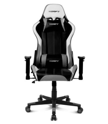 DRIFT DR175 Silla para videojuegos universal Asiento acolchado Negro, Gris, Blanco