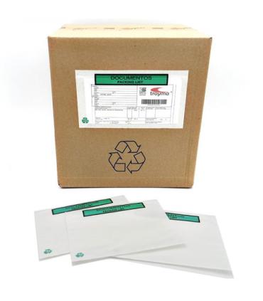CAJA 1000 SOBRES ADHESIVOS PACK LIST 100% PAPEL 240X130 MM IMPRESO DOCUMENTOS PACKING LIST S2757 F-P