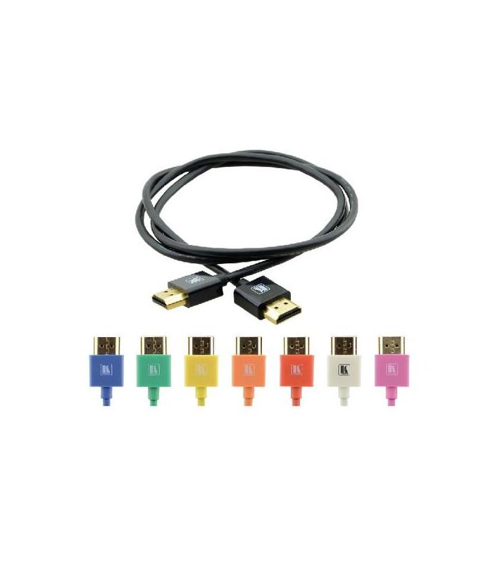 KRAMER CABLE HDMI FLEXIBLE ALTA VELOCIDAD CON ETHERNET ULTRA PLANO COLOR NEGRO (C-HM/HM/PICO/BK-10)