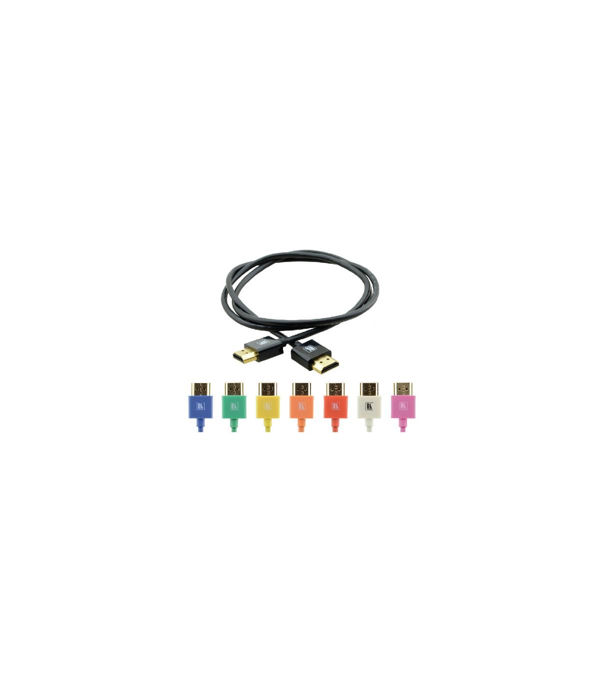 KRAMER CABLE HDMI FLEXIBLE ALTA VELOCIDAD CON ETHERNET ULTRA PLANO COLOR NEGRO (C-HM/HM/PICO/BK-10)