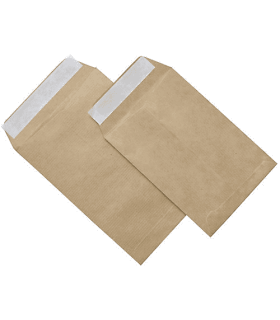 CAJA 1000 BOLSAS SALARIOS (120X170) KRAFT 70 GRS. AUTOSAM AUTOADHESIVO CON TIRA DE SILICONA SAM 140900