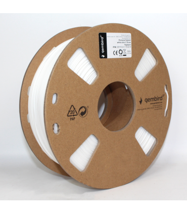 FILAMENTO GEMBIRD PLA BLANCO, 1,75 MM, 1 KG