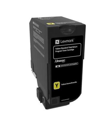 Lexmark 74C2SY0 cartucho de tóner 1 pieza(s) Original Amarillo