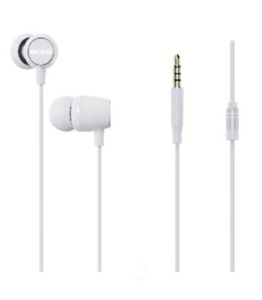 Auriculares Intrauditivos Aiwa ESTM-20WT/ con Micrfono/ Jack 3.5/ Blancos