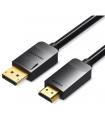Cable Conversor Vention HADBI/ DisplayPort Macho - HDMI Macho/ 3m/ Negro