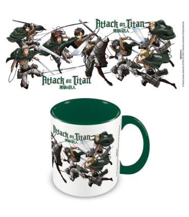 TAZA PERSONAJES ATTACK ON TITAN INTERIOR VERDE 315 ML PYRAMID INTERNATIONAL REDSTRING MGC27411