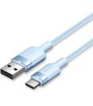 Cable USB 2.0 Tipo-C Vention CTNLH/ USB Tipo-C Macho - USB Macho/ Hasta 60W/ 480Mbps/ 2m/ Azul