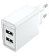 Cargador de Pared Vention FBAW0-EU/ 2xUSB/ 18W/ Blanco