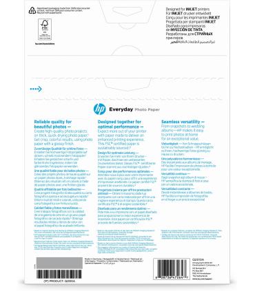HP Papel fotográfico Everyday, brillante, 200 g m2, A4 (210 x 297 mm), 100 hojas
