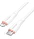 Cable USB Tipo-C Lightning Vention H28WF/ USB Tipo-C Macho - Lightning Macho/ 1m/ Blanco
