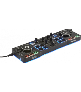 Hercules Starlight Mesa de mezclas con opcin de realizar scratch conectando un CDJ 2 canales Negro