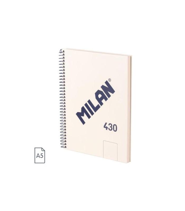 CUADERNO A5 CON ESPIRAL Y TAPA DURA, 80 HOJAS BLANCAS DE 95 GR/M, COLECCIN 430 SINCE 1918, BEIGE MILAN 57151E80BG