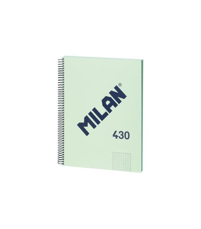LIBRETA CON ESPIRAL, PAPEL CUADRICULADO, 80 HOJAS A4, SERIE 1918, VERDE MILAN 57143E80GR