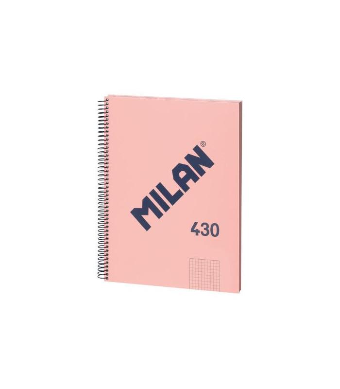 LIBRETA CON ESPIRAL, PAPEL CUADRICULADO, 80 HOJAS A4, SERIE 1918, ROSA MILAN 57143E80P