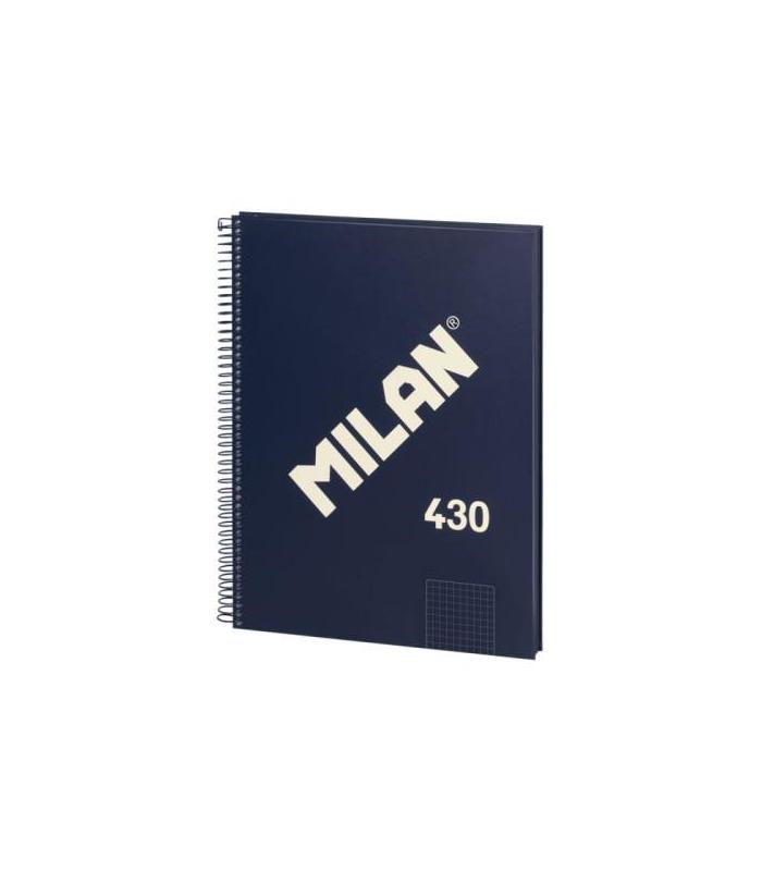 LIBRETA CON ESPIRAL, PAPEL CUADRICULADO, 80 HOJAS A4, SERIE 1918, AZUL MILAN 57143E80B