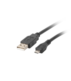 CABLE USB LANBERG 2.0 MACHO/MICRO USB MACHO 0.3M NEGRO