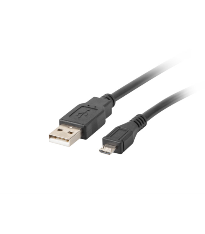 CABLE USB LANBERG 2.0 MACHO/MICRO USB MACHO 0.3M NEGRO