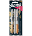 MARCADOR PERMANENT METLICOS BLISTER 3 PUNTA FINA ORO/PLATA/BRONCE SHARPIE 1986006