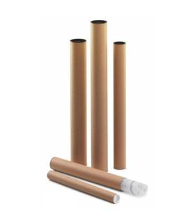 TUBO CARTON PORTAPLANOS CON TAPAS 640 X 60 MM FAIBO 950-3