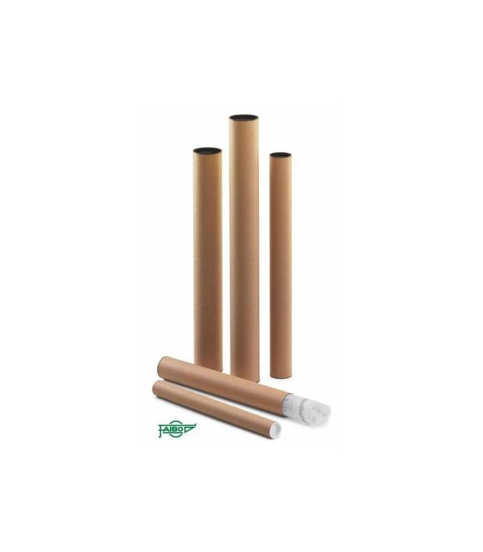 TUBO CARTON PORTAPLANOS CON TAPAS 460 X 40 MM FAIBO 950-1