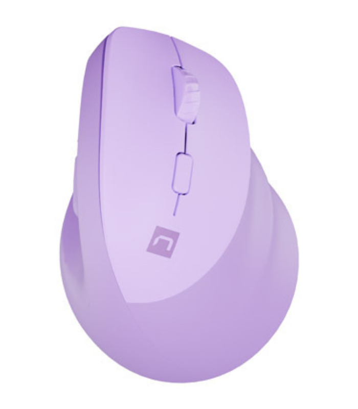 RATON NATEC CRAKE 2 INALAMBRICO VERTICAL BT 5.2 + 2.4GHZ 2400 DPI COLOR LAVANDA