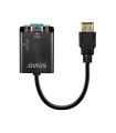 ADAPTADOR HDMI (M) - VGA (H) + MINI JACK 3.5 MM