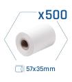 Pack 500 Rollos Papel Trmico Datfono 57x35 Mm