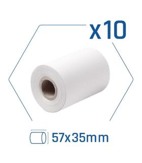 iggual Pack 10 rollos papel trmico datfono 57x35
