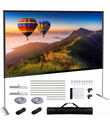 iggual Pantalla exterior portable 100" 221x124 cm