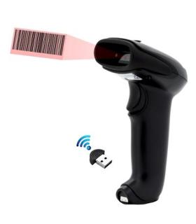 iggual IGG315705 lector de código de barras Lector de códigos de barras portátil 1D Laser Negro